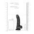 RealRock - Dildo mit Saugnapf und Hoden - 15,5 cm (schwarz)