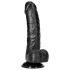 RealRock - Dildo mit Saugnapf und Hoden - 15,5 cm (schwarz)
