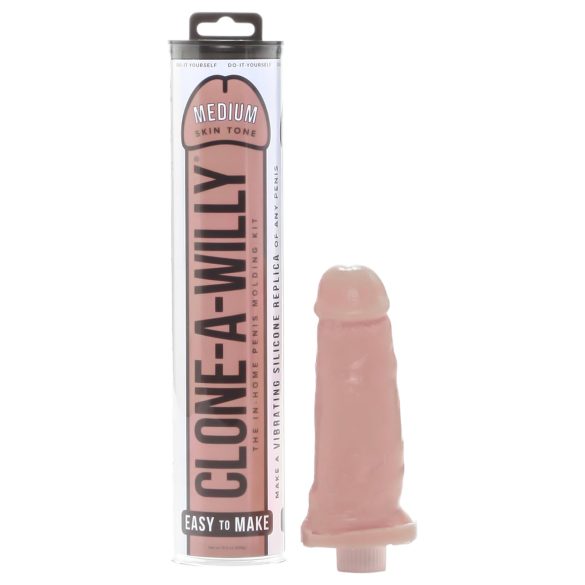 Clone-a-Willy - Penis Abdruck Set mit Vibrator (dunkel natur)