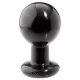 Doc Johnson The Classic - runder Analplug (schwarz) - L