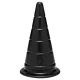 Doc Johnson TitanMen Anal Stretcher - konischer Analdehner-Plug (schwarz) - 15 cm