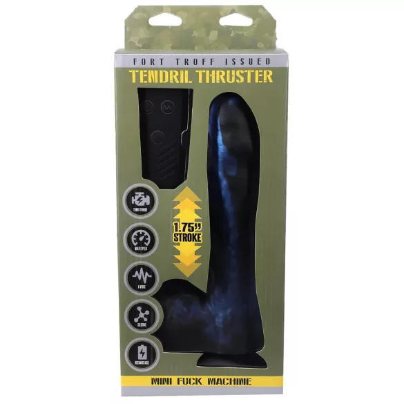 Doc Johnson Mini F-Machine Tendril - Funksteuerungs-Vibrator (blau)