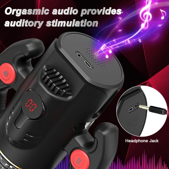 AlvUp - Drehender Masturbator (Schwarz)