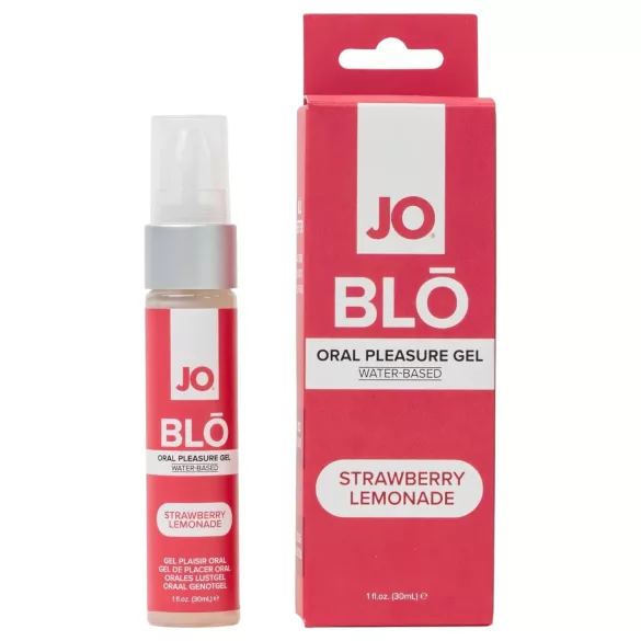 System JO BLO - aromatisiertes Oralgél, Erdbeer-Limonade (30 ml)