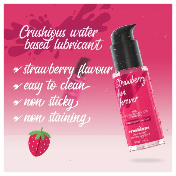 Crushious - Gleitgel auf Wasserbasis, Erdbeere (50 ml)