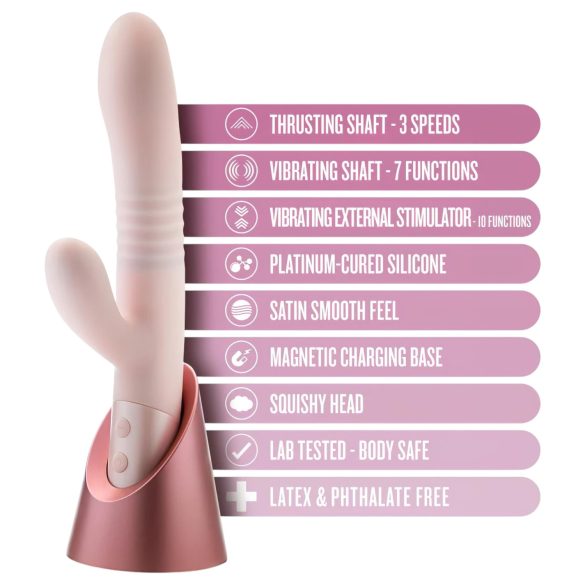Blush Fraya - Klitoris Schubvibrator mit Griff (Rosa)