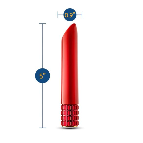 Oh My Gem - Akku-Lippenstiftvibrator (Rot)
