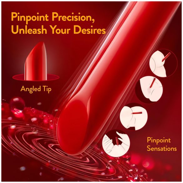Oh My Gem - Akku-Lippenstiftvibrator (Rot)