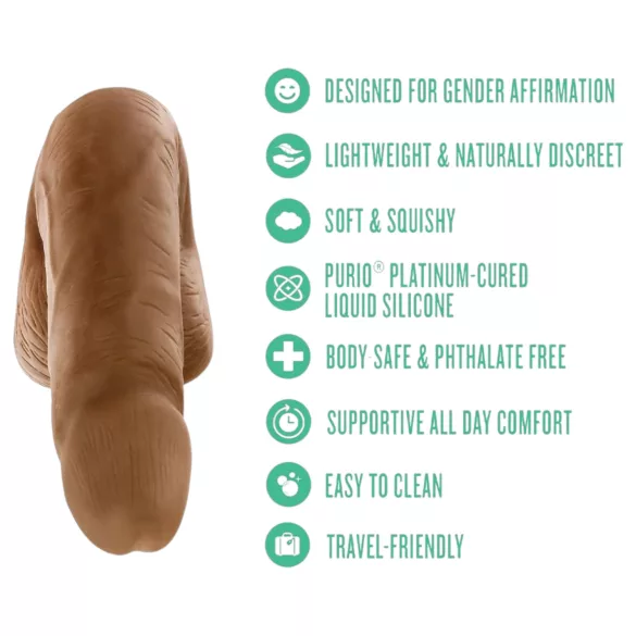 Blush UrSelf Affirm - naturgetreuer Dildo (braun) - 13 cm
