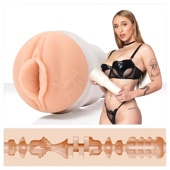 Fleshlight Angel Youngs - lebensechter Vagina-Einsatz (natur)
