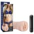M for Men Ashley - vibrierende Kunstvagina (natur)