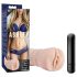 M for Men Ashley - vibrierende Kunstvagina (natur)