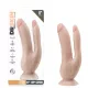 Dr. Skin 8 - Saugnapf Doppel-Dildo (naturfarben)