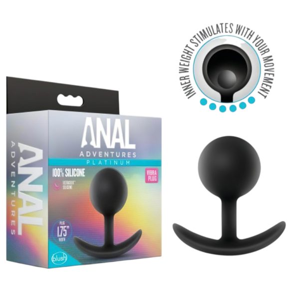 Anal Adventures Platinum - Anal-Plug (Schwarz)