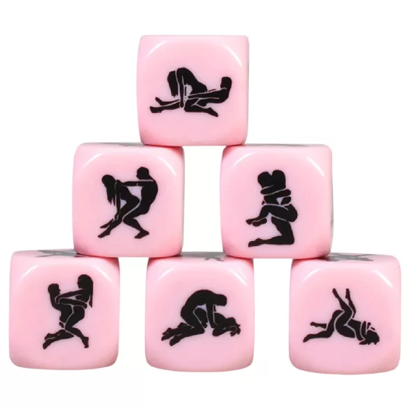 Secret Play - Kamasutra Sexstellungen-Würfel (rosa)