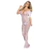 Subblime 951818 - rosafarbener Netz-Overall - (weiß) - S-L