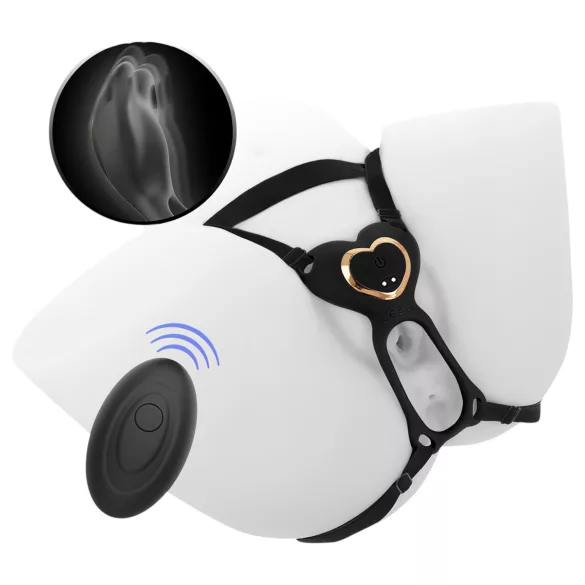 IBIZA - Aufsatzbarer Klitorisstimulator Vibrator (schwarz)