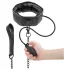 Fetisch - Aufblasbares Halsband mit Leine (schwarz)
