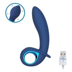   INTOYOU Palha - wiederaufladbarer, aufblasbarer Vibrator (blau)