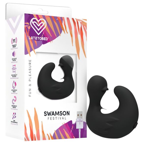 Latetobed - Enten-Finger-Vibrator (schwarz)