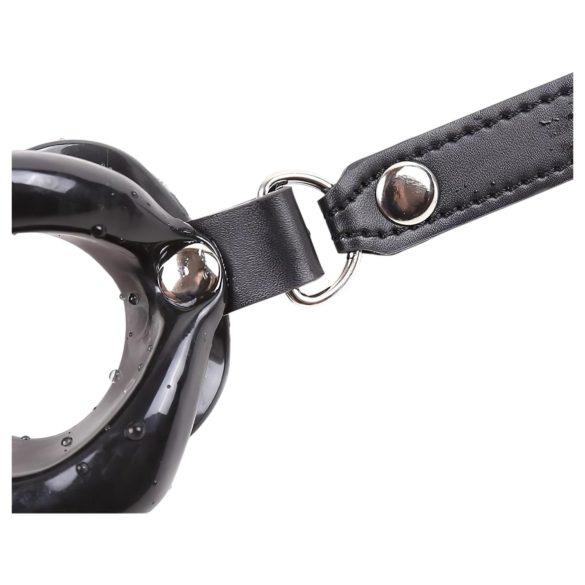 Latetobed - Silikon-Mundknebel in Lippenform (schwarz)