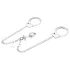 LateToBed BDSM - Handschellen mit Analplug (silber)