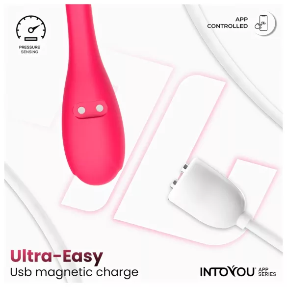INTOYOU Kyra Pelvic - App-gesteuerte vibrierende Liebeskugel (Pink)