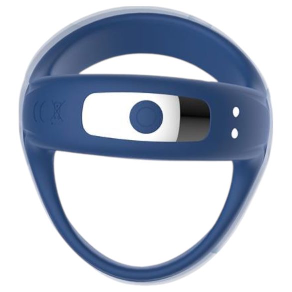 INTOYOU - Intelligenter, vibrierender Penis- und Hodenring (blau)