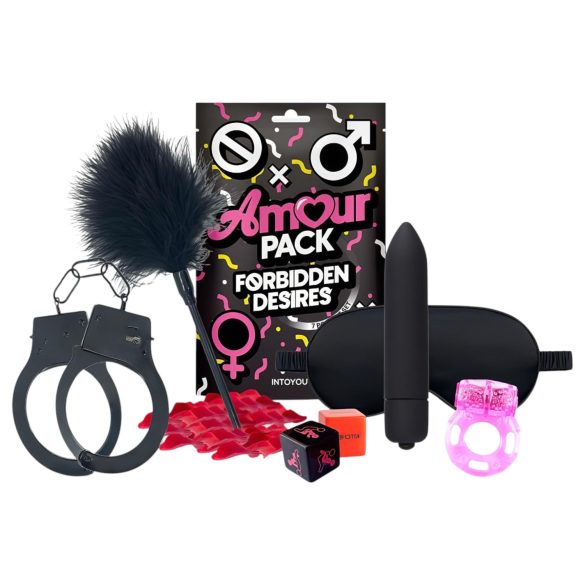 Amour Pack Verbotene Wünsche - Starter-Set mit Vibrator - 7-teilig