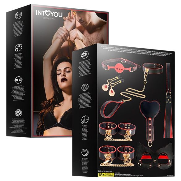 INTOYOU - BDSM Fortgeschrittenen-Set - 8-teilig (schwarz)