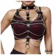 Adalet Hilda - veganes Leder-Kettenharness (schwarz)