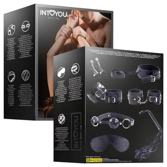 INTOYOU - BDSM Einsteiger-Set - 7-teilig (schwarz)