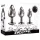 Evolved Black Gem - Metall Analdildo-Set mit schwarzem Stein (Silber)