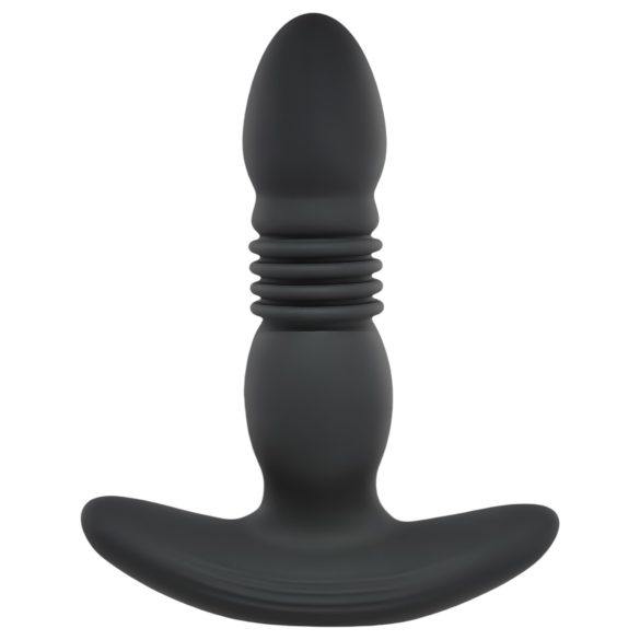 Playboy - Wiederaufladbarer stoßender Anal-Vibrator (schwarz)