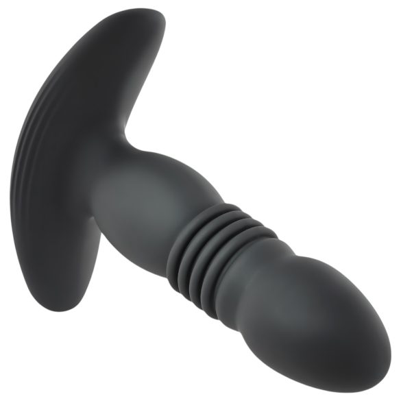 Playboy - Wiederaufladbarer stoßender Anal-Vibrator (schwarz)