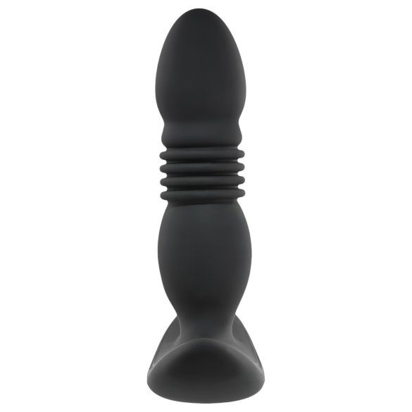 Playboy - Wiederaufladbarer stoßender Anal-Vibrator (schwarz)