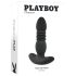 Playboy - Wiederaufladbarer stoßender Anal-Vibrator (schwarz)