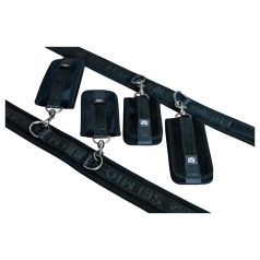   Sei Mio - Oberschenkel-, Handgelenk- und Fußfesseln (schwarz)