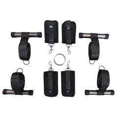 Sei Mio - Türbondage-Kreuz zum Befestigen (schwarz)