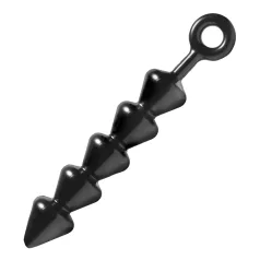 XR Brands - Spades - Analdildo mit Perlen (schwarz)