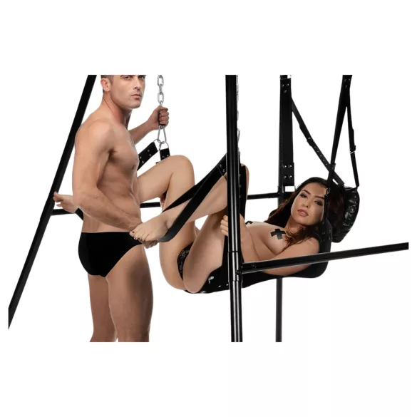 XR Brands - Sexschaukel mit Gestell (schwarz)
