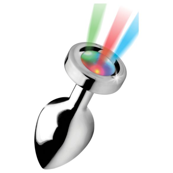 Booty Sparks - Leuchtendes Analplug - Mittel (Silber)