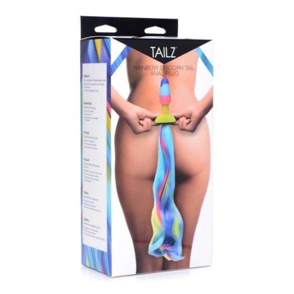 TAILZ - Einhorn Silikon Anal Plug (Regenbogen)