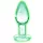 Booty Sparks Glow in the Dark M - Glas Analdildo (transparent)