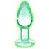 Booty Sparks Glow in the Dark M - Glas Analdildo (transparent)