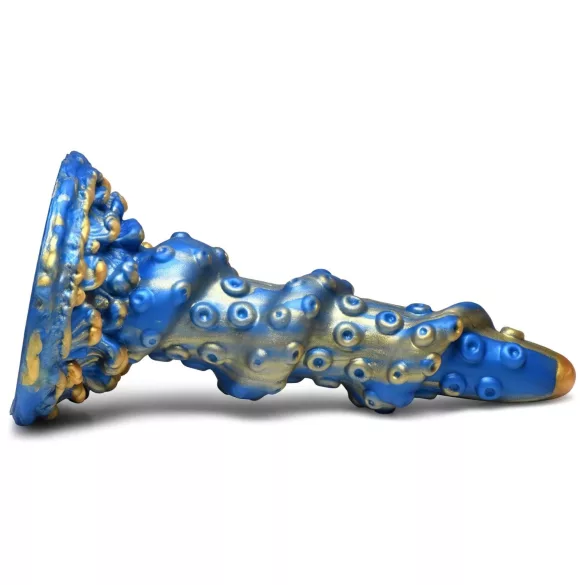 Creature Cocks Kraken - Spiral-Oktopus-Dildo - 21cm (Gold-Blau)