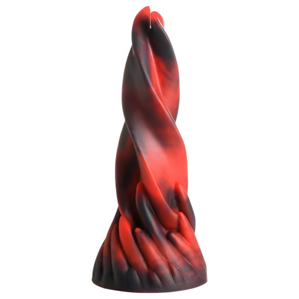 Geschraubter Silikondildo - 19cm (rot)