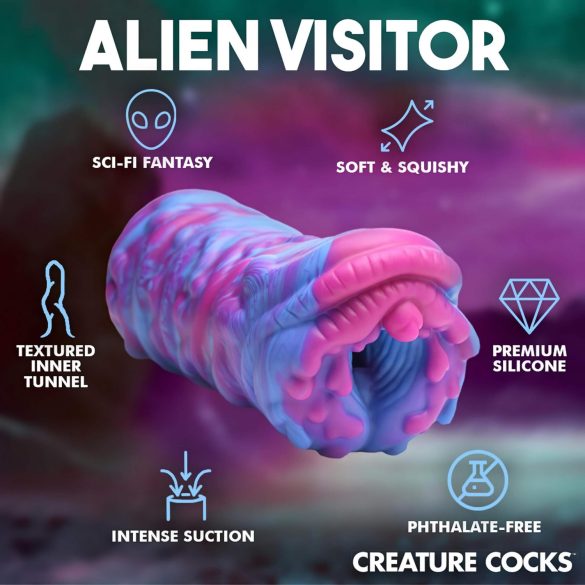 Creature Cocks Cyclone - Silikon Alien Vagina (lila-pink)