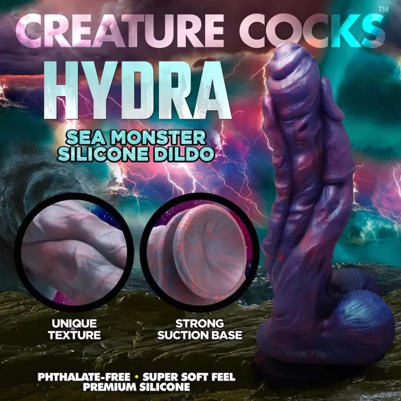 Creature Cocks Hydra - Silikon Dildo - 27cm (lila)