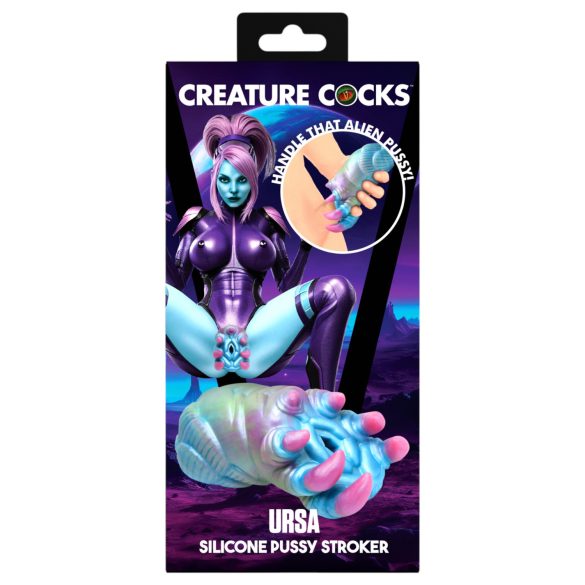 Creature Cocks Ursa - Silikon Alien Masturbator (Blau-Pink)